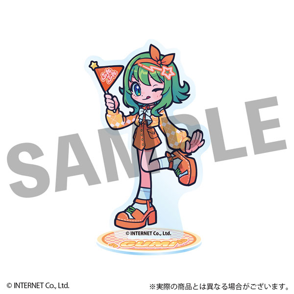 DMM.com VOCALOID GUMI 후레후렌즈 아크릴 스탠드 플래그 Ver.