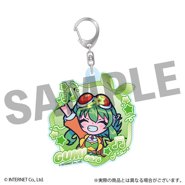 DMM.com VOCALOID GUMI Furefriends Acrylic Keychain FureFure Ver.