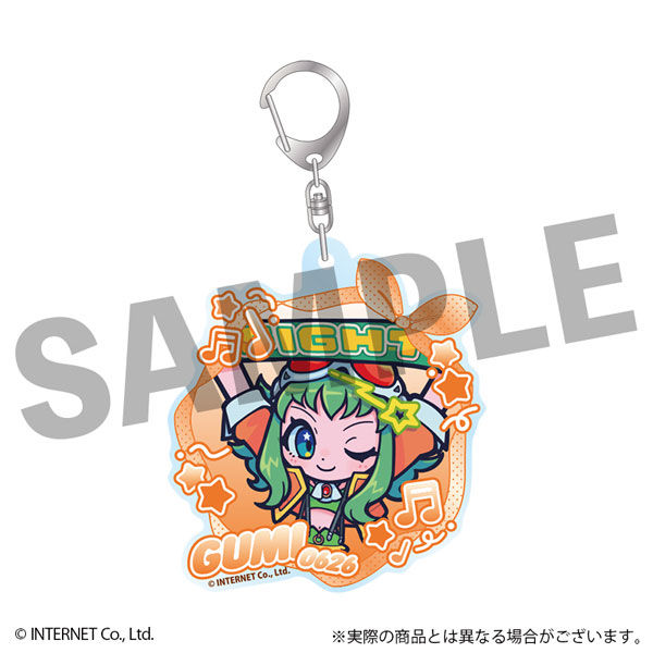 DMM.com VOCALOID GUMI Furefriends Acrylic Keychain Towel Ver.