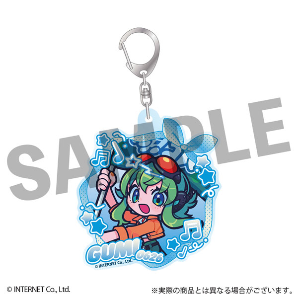 DMM.com VOCALOID GUMI Furefriends Acrylic Keychain Flag Ver.