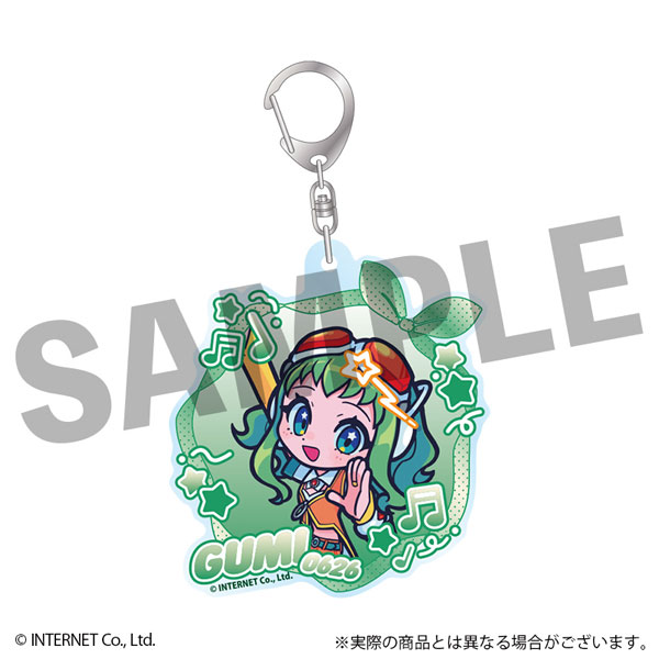 DMM.com VOCALOID GUMI Furefriends Acrylic Keychain Handheld Fan Ver.