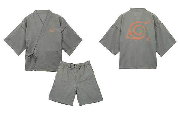 COSPA NARUTO Shippuden Konoha Jinbei /Rikyu Gray - L (XL - XXL)