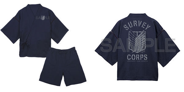 COSPA TV Anime "Attack on Titan" Survey Corps Jinbei /Navy - L (XL - XXL)