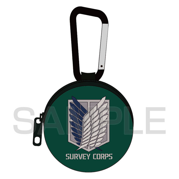 COSPA Attack on Titan Survey Corps Mini Pouch w/Carabiner image 1