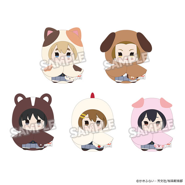 GoodSmile Moment K-ON! Fluffy Rain Series พวงกุญแจตุ๊กตาสะสม 5Pack BOX รูปภาพ 1