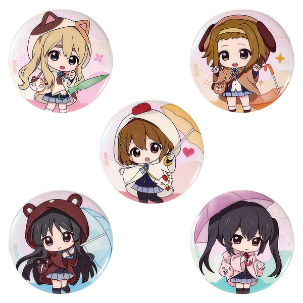 GoodSmile Moment K-ON! Fluffy Rain Series Collectible Pinback Button 5Pack BOX Bild 1