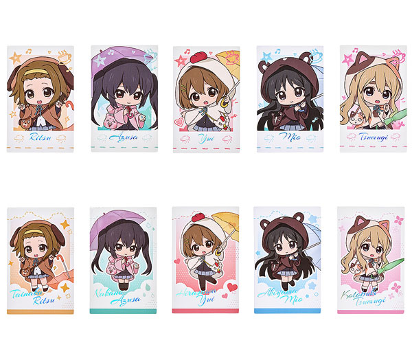 GoodSmile Moment K-ON! Fluffy Rain Series Collectible Instant Photo-Style Card (2 Piece Set) 5Pack BOX image 1