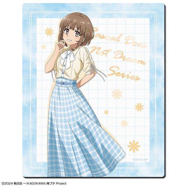 License Agent "Seishun Buta Yarou" Series Rubber Mouse Pad Design 05 (Kaede Azusagawa / Summer Check Pattern ver.) New Illustration Bild 1