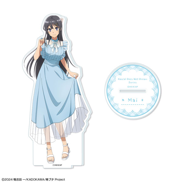 License Agent "Seishun Buta Yarou" Series Acrylic Stand Design 01 (Mai Sakurajima / Summer Check Pattern ver.) New Illustration