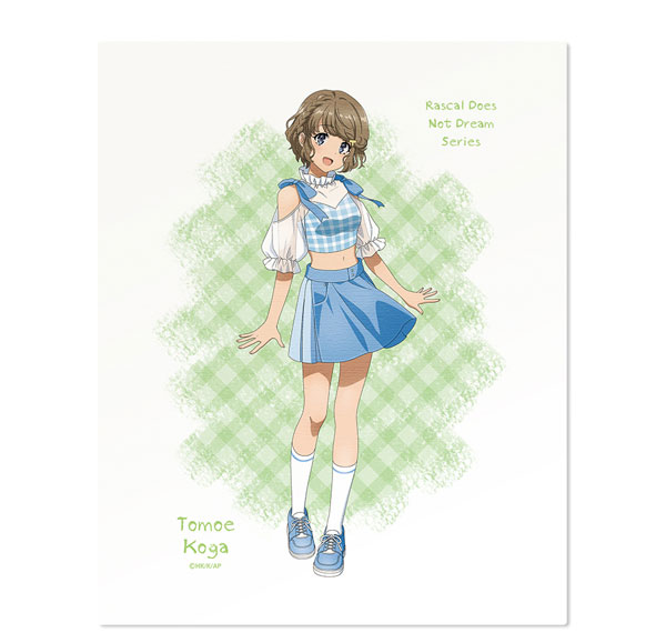 License Agent "Seishun Buta Yarou" Series Canvas Art Design 02 (Tomoe Koga / Sommer-Karomuster ver.) Neue Illustration Bild 1