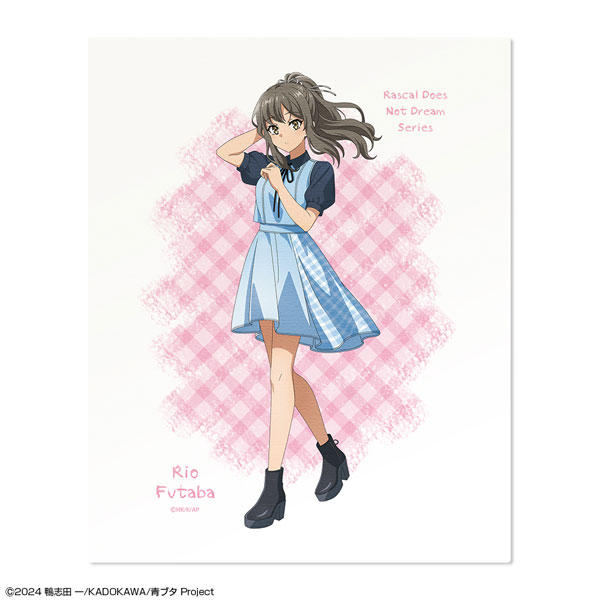 License Agent ซีริส์ "Seishun Buta Yarou" Canvas Art Design 03 (Rio Futaba / Summer Check Pattern ver.) ภาพประกอบใหม่ รูปภาพ 1
