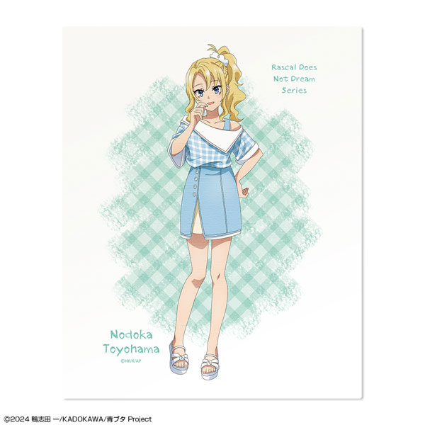License Agent "Seishun Buta Yarou" Series Canvas Art Design 04 (Nodoka Toyohama / Sommer-Karomuster ver.) Neue Illustration Bild 1