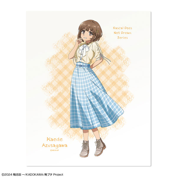 License Agent "Seishun Buta Yarou" Series Canvas Art Design 05 (Kaede Azusagawa / Summer Check Pattern ver.) Neue Illustration Bild 1