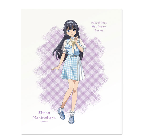 License Agent ผ้าแคนวาสอาร์ต ซีรีส์ "Seishun Buta Yarou" ดีไซน์ 06 (โชโกะ มากิโนะฮาระ / Summer Check Pattern ver.) ภาพประกอบใหม่ รูปภาพ 1