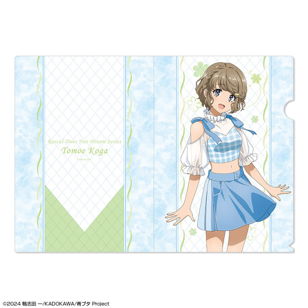 License Agent "Seishun Buta Yarou" Series Clear File Design 02 (Tomoe Koga / Summer Check Pattern ver.) New Illustration