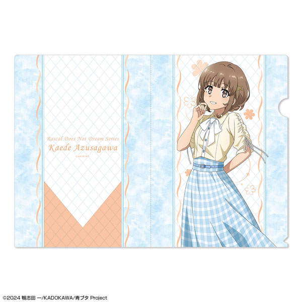 License Agent "Seishun Buta Yarou" Series Clear File Design 05 (Kaede Azusagawa / Summer Check Pattern ver.) New Illustration