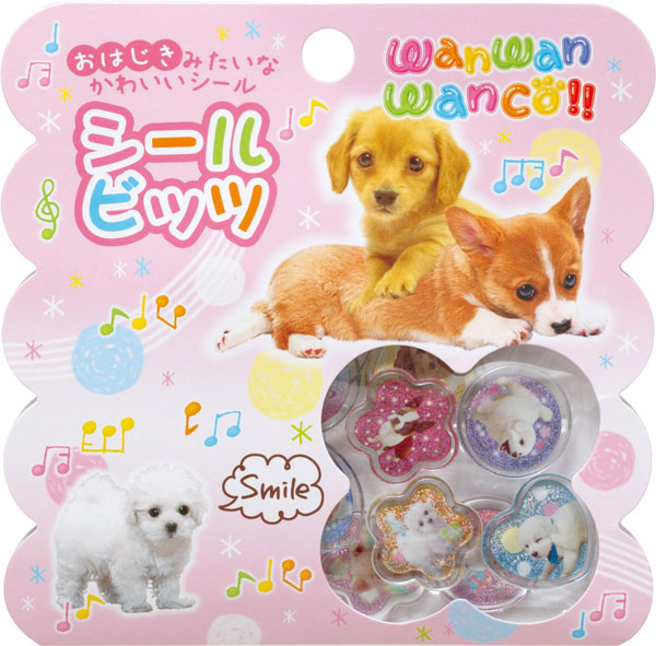 San-x SE74802 WanWan Wanko Sticker Bits