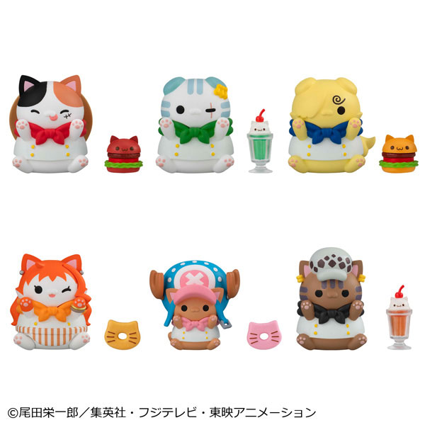 MegaHouse MEGA CAT PROJECT ONE PIECE Nyan Piece Nyan! DINER! 6Pack BOX