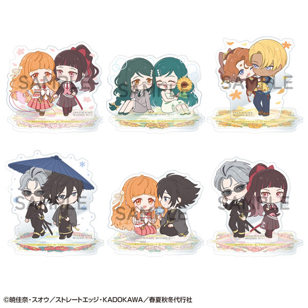 MegaHouse Acrylic Stand Buddy Colle TV Anime "Agents of the Four Seasons Dance of Spring" 6Pack BOX