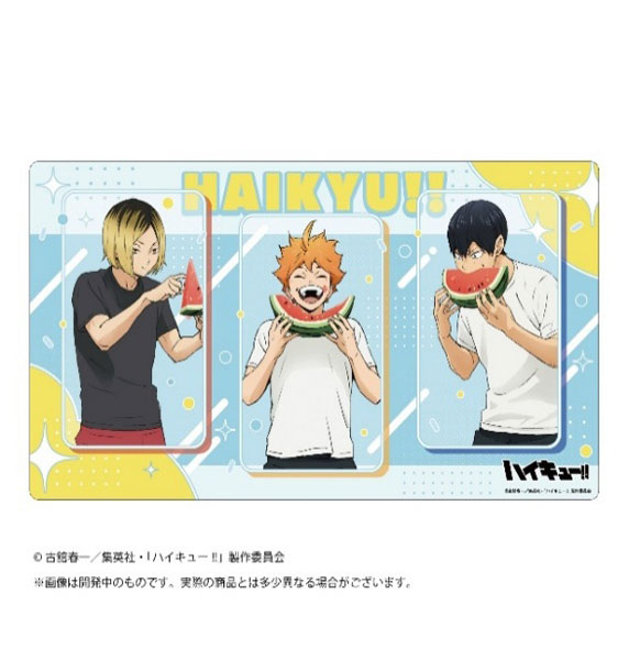 TSUKINAGI Haikyuu!! Rubber Desk Mat Collection Watermelon (Hinata / Kageyama / Kozume) image 1