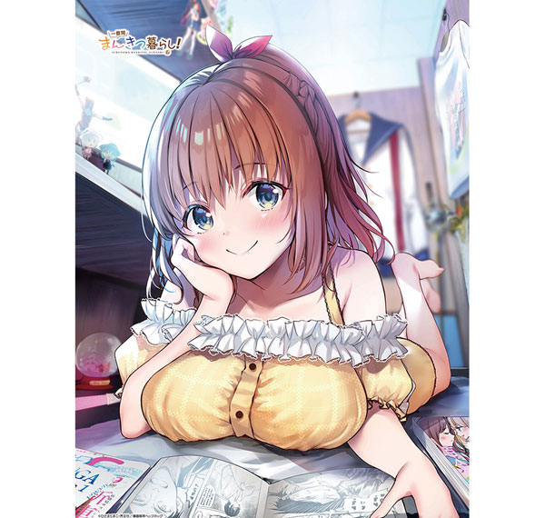 Curtain Damashii [Ichijyoma Mankitsu Gurashi!]B2 Wall Scroll (Rie Amamiya) Double Suede Bild 1