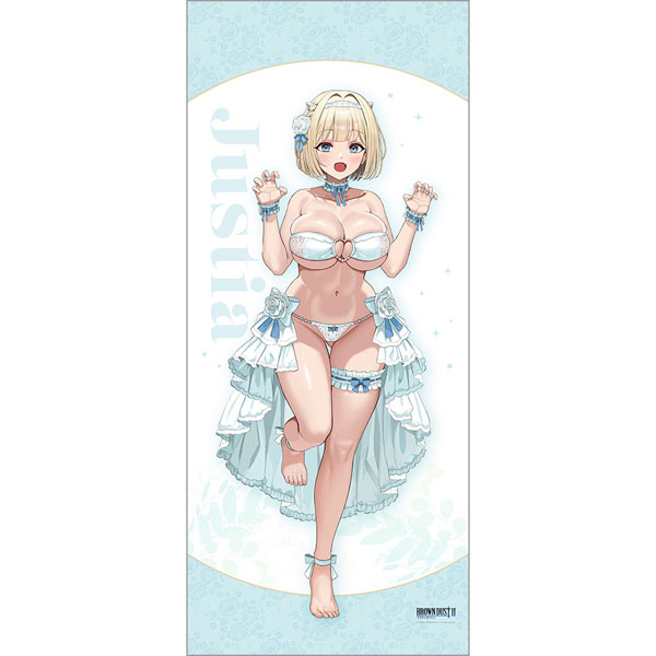 Curtain Damashii [Brown Dust 2] New Illustration Jumbo Wall Scroll (Justia / Wedding Swimsuit)