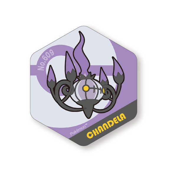 Eyeup Pokemon Pokemon Honeycomb Acrylic Magnet BIG vol.7 Chandelure