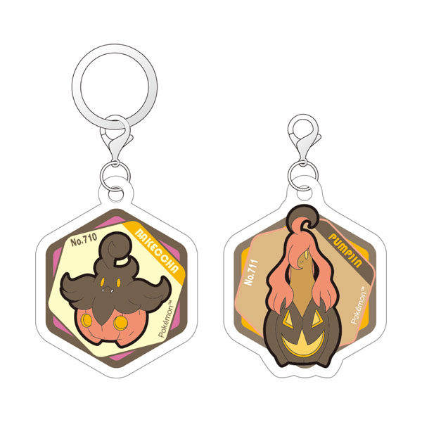 Eyeup Pokemon Pokemon Acrylic Marker Charm Set vol.6 Pumpkaboo & Gourgeist