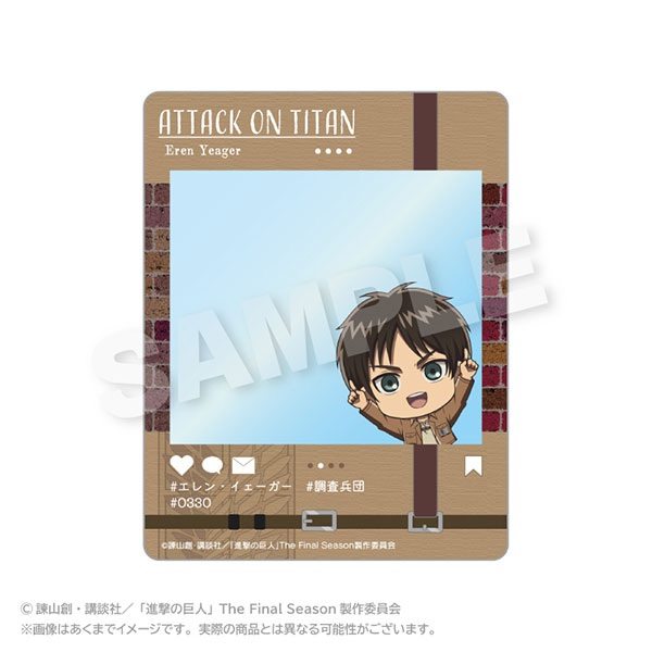 Stella Notes Attack on Titan SNS Style Card Point ver. Eren Yeager image 1