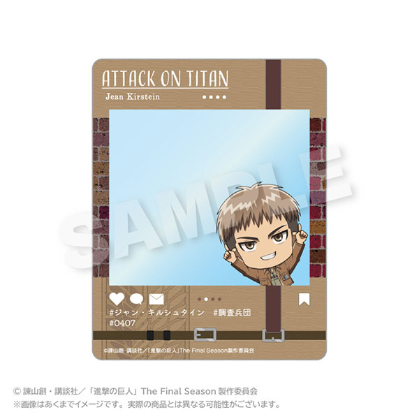 Stella Notes Attack on Titan SNS Style Card Point ver. Jean Kirstein