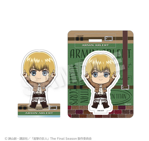 Stella Notes Attack on Titan Point Acrylic Mascot Armin Arlert รูปภาพ 1