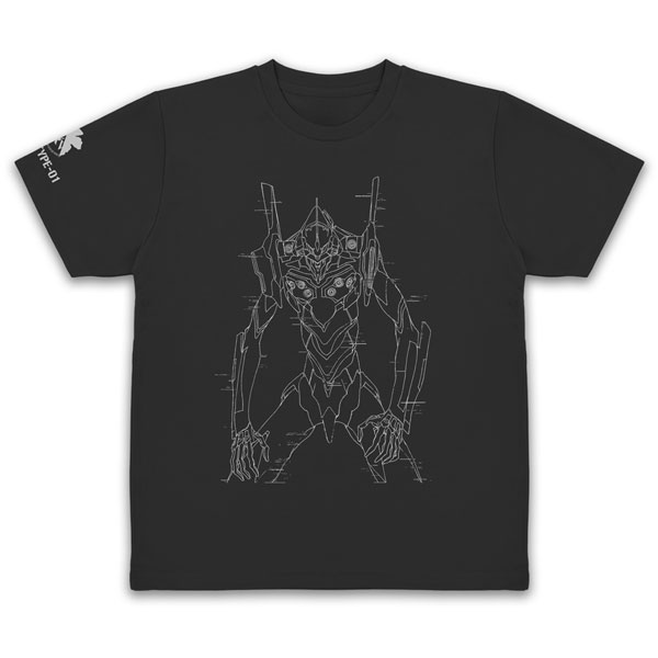 COSPA EVANGELION EVA-01 Dry T-shirt /BLACK-XL