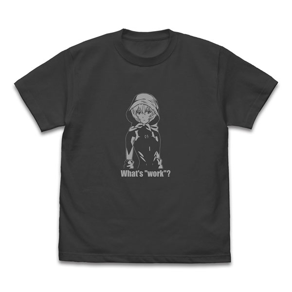 COSPA EVANGELION Rei Ayanami [Tentative Name] "What's Work?" T-shirt /SUMI-L