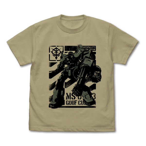 COSPA Gundam: Requiem for Vengeance Midnighters Gouf Custom T-shirt /SAND KHAKI-M
