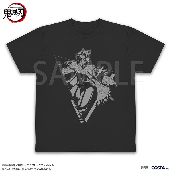 COSPA Demon Slayer: Kimetsu no Yaiba Shinobu Kocho Dry T-shirt /BLACK-M