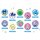 Bandai Tamagotchi Embroidery CAN Badge Vol.2 10Pack BOX รูปภาพ 2
