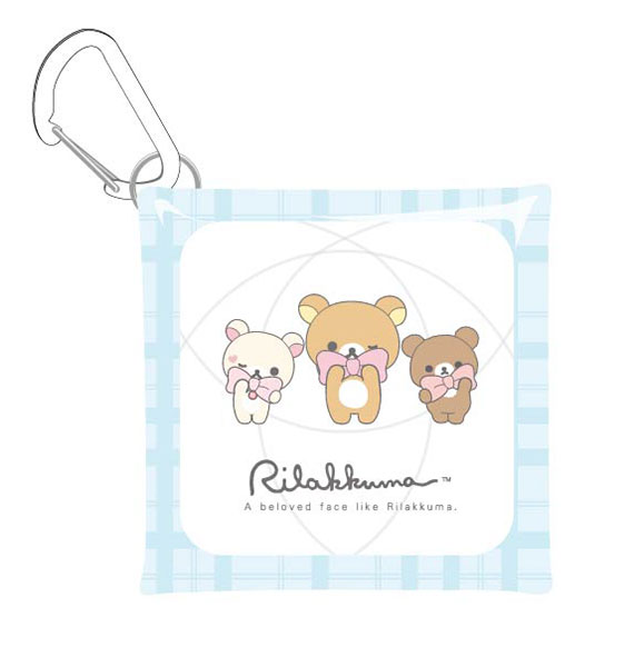 Bandai Multipurpose Clear Case SS Size Rilakkuma 02 Korilakkuma & Chairoikoguma & Rilakkuma