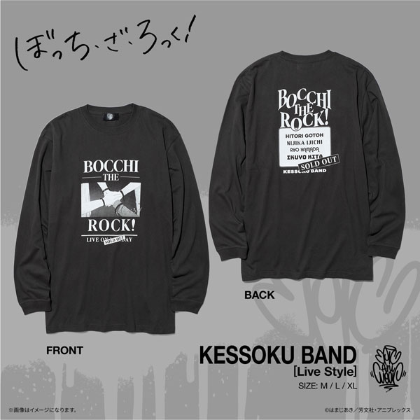 Culture Entertainment Anime "BOCCHI THE ROCK!" EpicAniWear Kessoku Band Live Style Design Long T XL