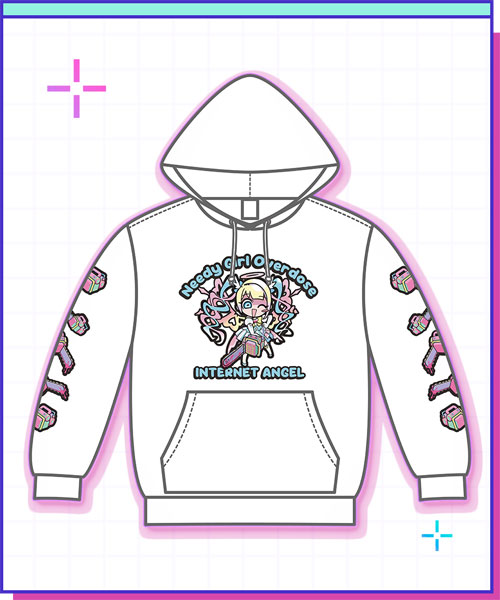 WHY SO SERIOUS? NEEDY STREAMER OVERLOAD Dennou Tenshi Splash Hoodie gambar 1