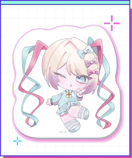 WHY SO SERIOUS? NEEDY STREAMER OVERLOAD แผ่นรองเมาส์ไดคัท KAngel (Mini Chara ver.) รูปภาพ 1
