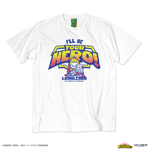 AIR TWOKYO Anime "My Hero Academia" Season 4 Szenen-Illustration T-Shirt 2 (Lemillion & Eri) Weiß XXL Bild 1
