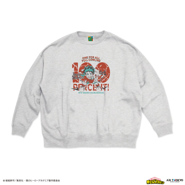 AIR TWOKYO My Hero Academia Season 4 Scene Illustration Sweatshirt 2 (Izuku Midoriya & Eri) Ash M