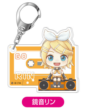 Bandai Acrylic Keychain Hatsune Miku Chocomari 04 Kagamine Rin
