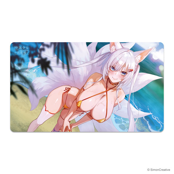 Simon Creative Kuuki Shoujo Chuuihou Desk Mat Youko Air (Swimsuit)