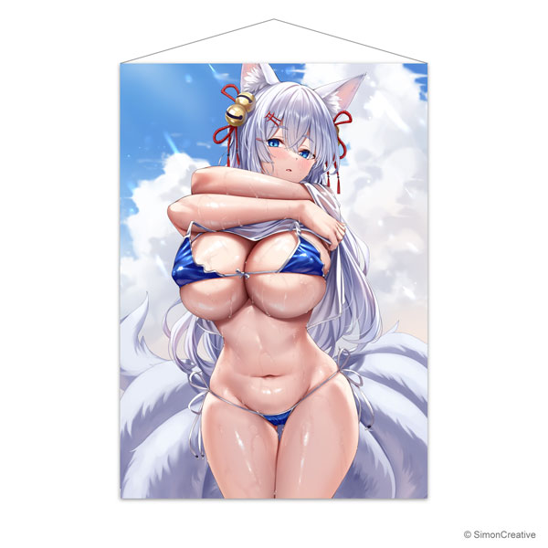 Simon Creative Kuuki Shoujo Chuuihou B2 Wall Scroll Youko Air (Swimsuit)