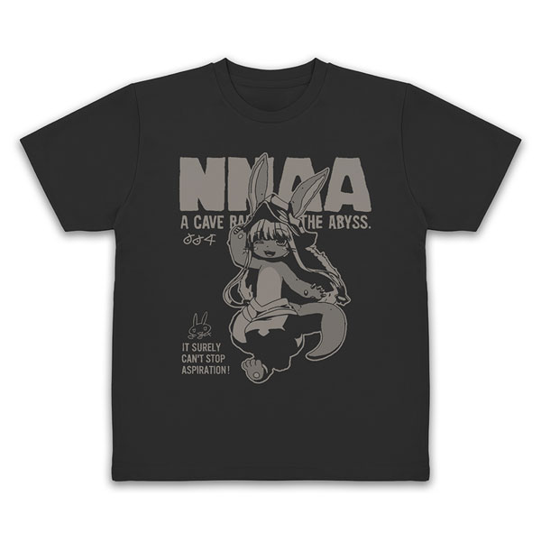 COSPA Made in Abyss The Golden City of the Scorching Sun Nanachi "Nnaa" Dry T-shirt /BLACK-XL