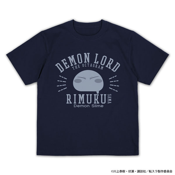 COSPA That Time I Got Reincarnated as a Slime Rimuru-sama College Plating T-shirt /NAVY-L