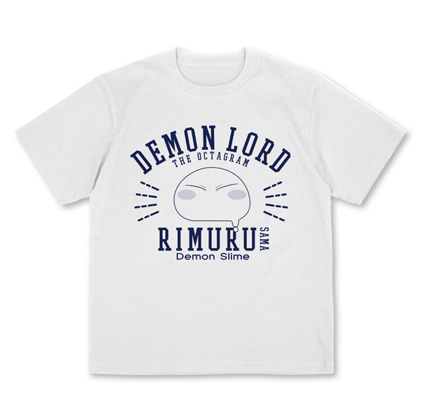 COSPA That Time I Got Reincarnated as a Slime Rimuru-sama College Plating T-shirt /WHITE-XL