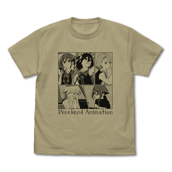 COSPA TV Anime "mono" T-shirt /SAND KHAKI-XL