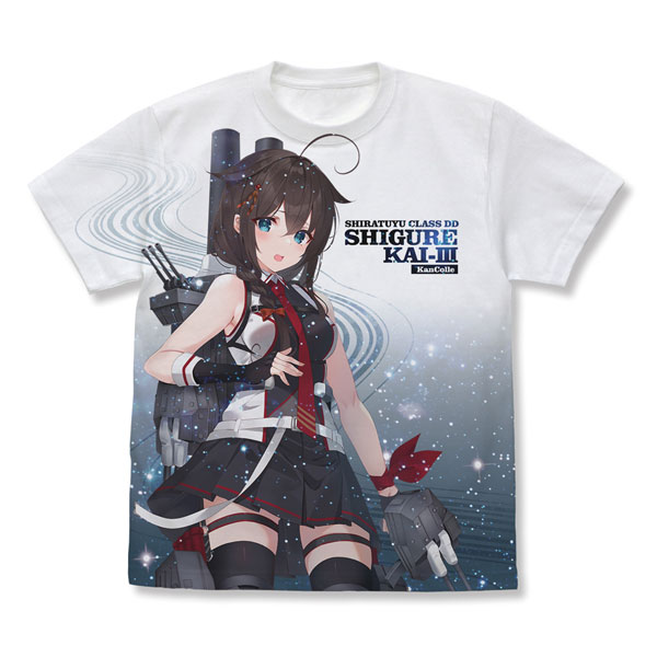 COSPA Kantai Collection -Kan Colle- Shigure Kai San Full Graphic T-shirt /WHITE-XL